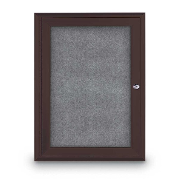 Sliding Door Indoor Enclosed Corkboard, 9